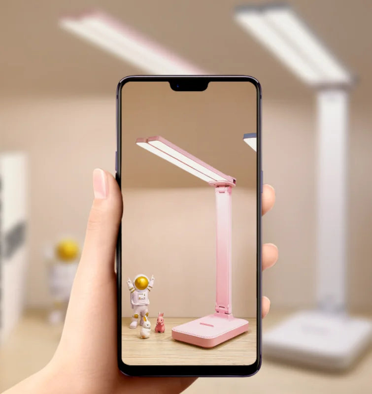 LED Desk Lamp 3 Levels Dimmable Touch Night Light USB Rechargeable Eye Protection Foldable Table Lamp