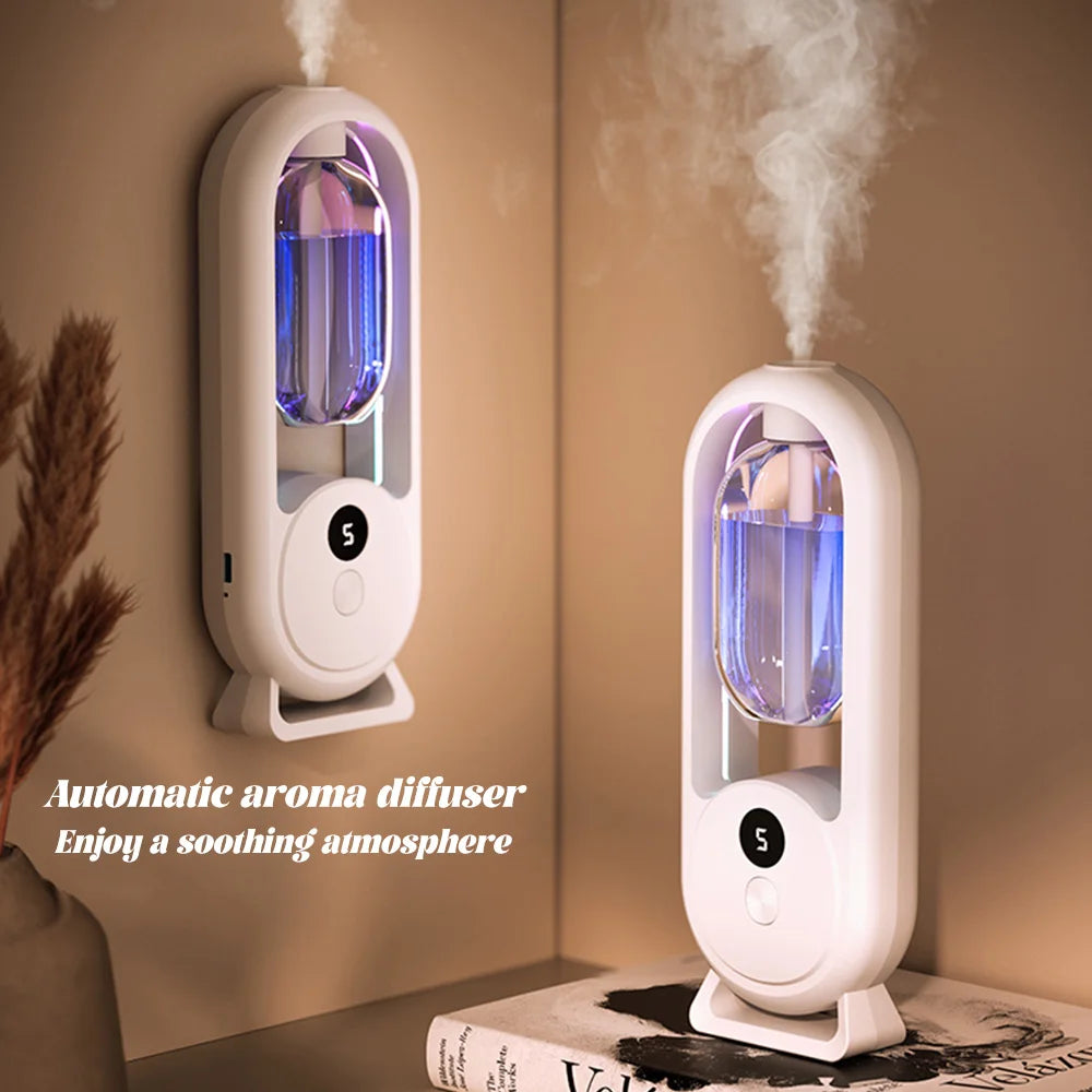 Rechargeable Portable Aroma Diffuser – Essential Oil Aromatherapy Machine with Timed Air Freshener Modes