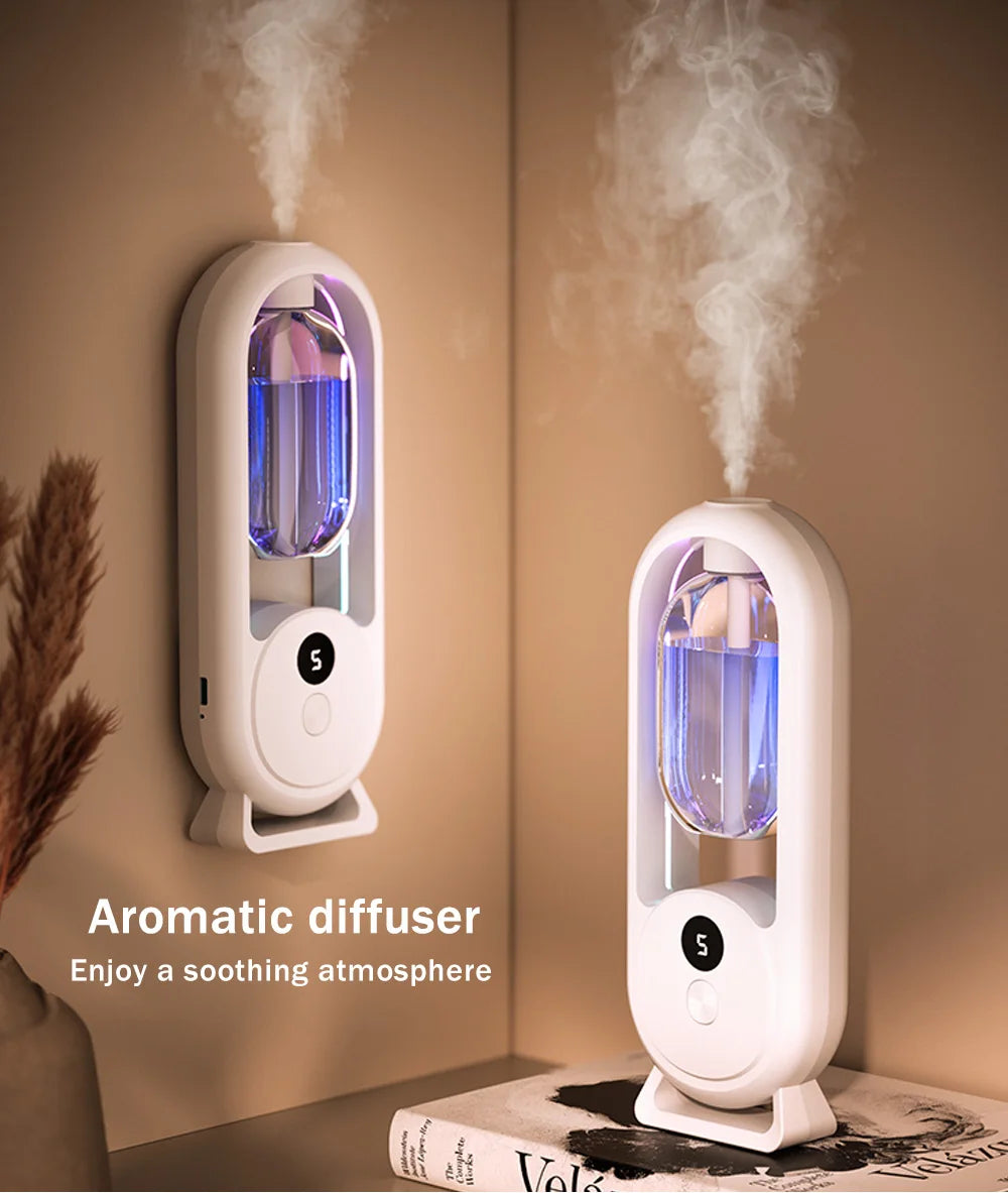 Rechargeable Portable Aroma Diffuser – Essential Oil Aromatherapy Machine with Timed Air Freshener Modes