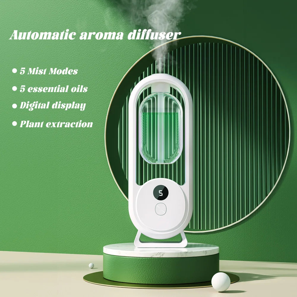 Rechargeable Portable Aroma Diffuser – Essential Oil Aromatherapy Machine with Timed Air Freshener Modes