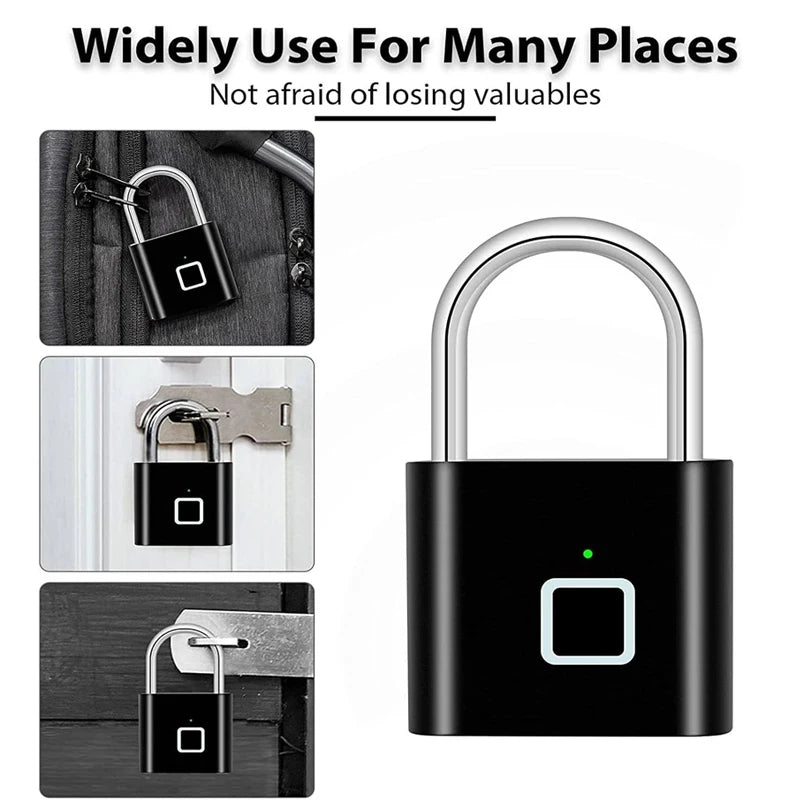Keyless Smart Fingerprint Padlock – Secure, Modern, and Effortless Access