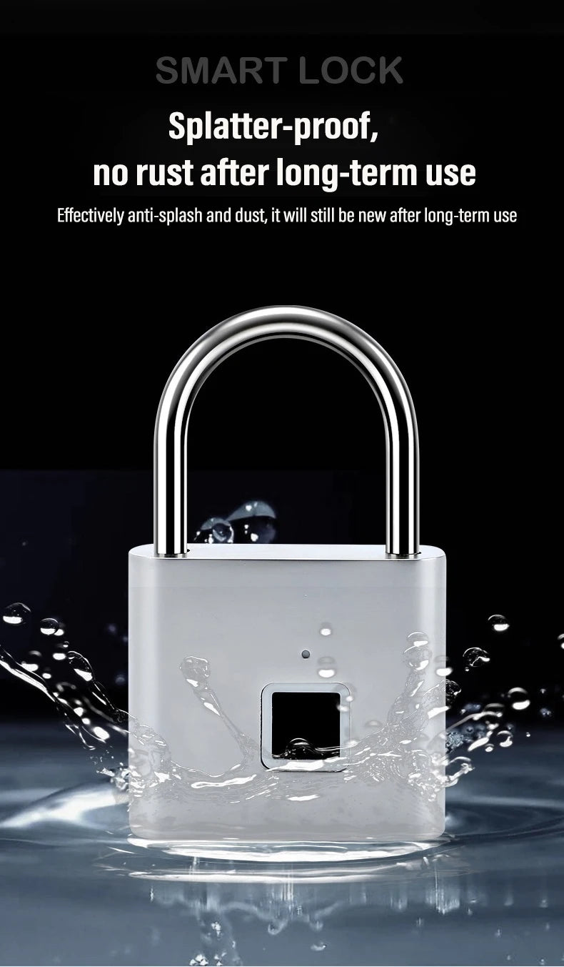 Keyless Smart Fingerprint Padlock – Secure, Modern, and Effortless Access
