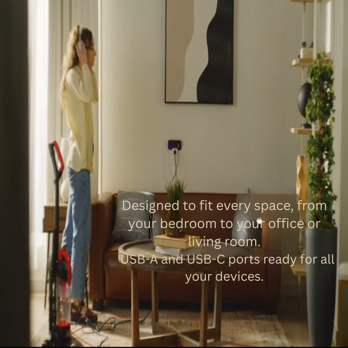 Electrical Outlet Extender 180° Rotating Adjustable Power Socket