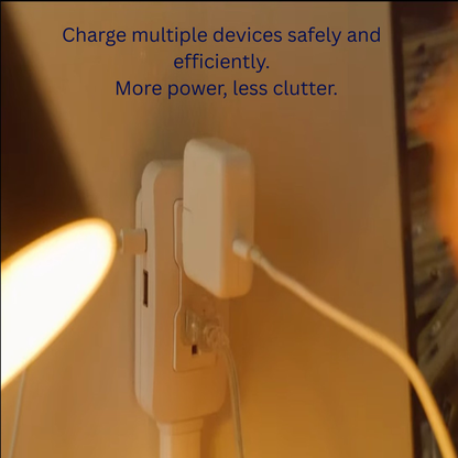 Electrical Outlet Extender 180° Rotating Adjustable Power Socket