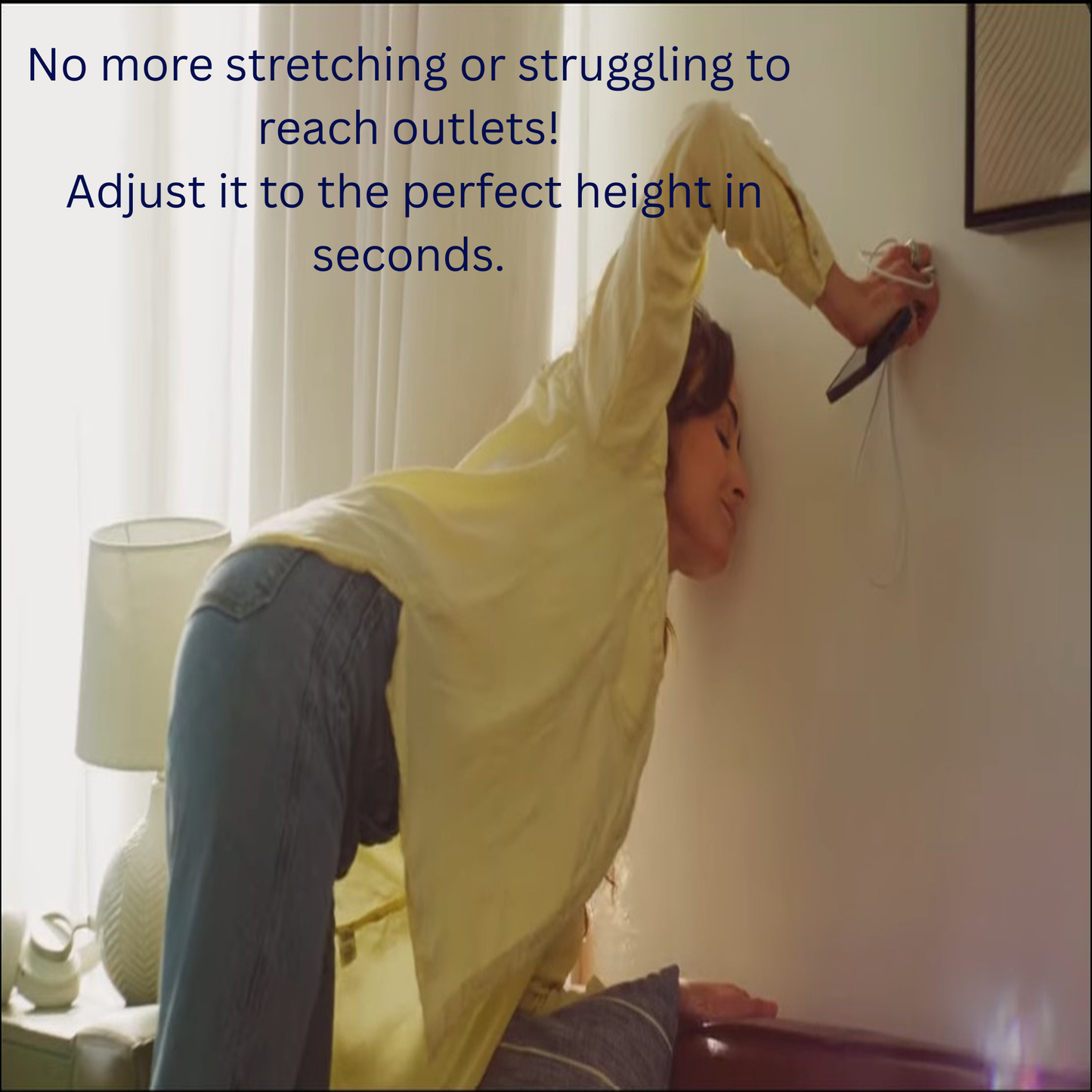 Electrical Outlet Extender 180° Rotating Adjustable Power Socket