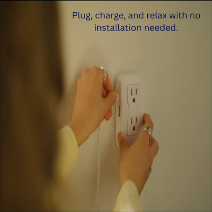 Electrical Outlet Extender 180° Rotating Adjustable Power Socket