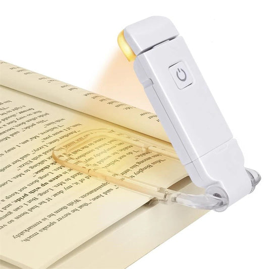 LED USB Rechargeable Book Light – Portable Clip Reading Lamp with Eye Protection