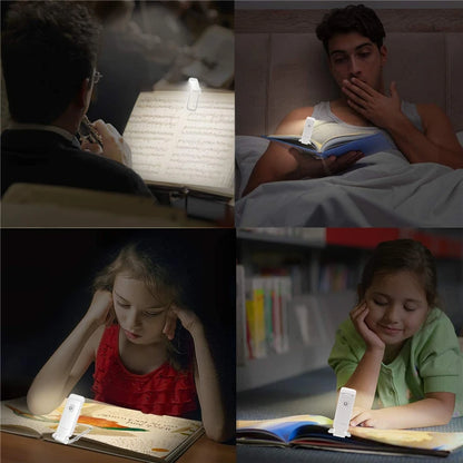 LED USB Rechargeable Book Light – Portable Clip Reading Lamp with Eye Protection