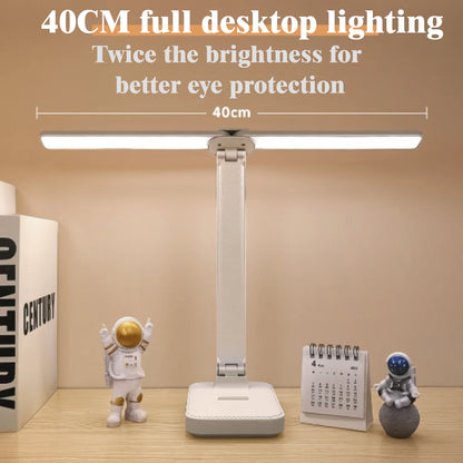 LED Desk Lamp 3 Levels Dimmable Touch Night Light USB Rechargeable Eye Protection Foldable Table Lamp