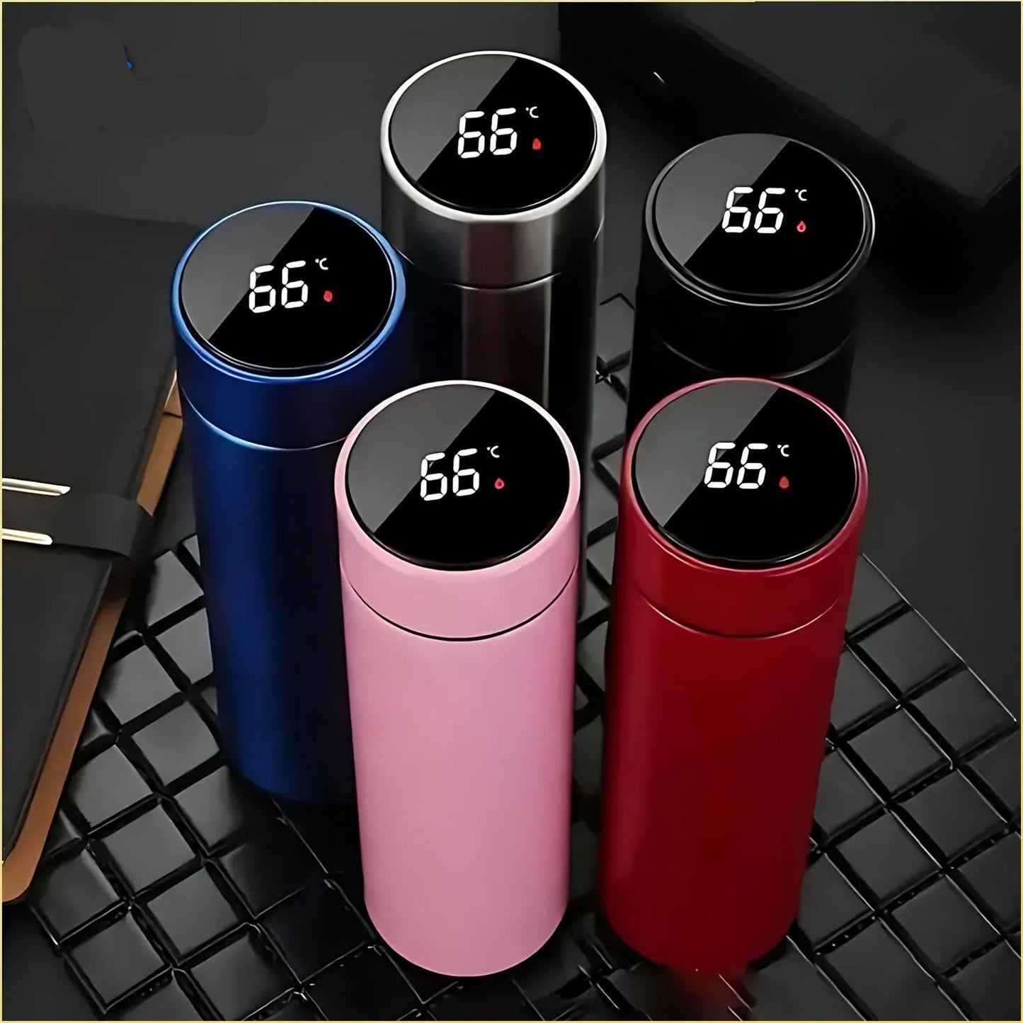 500ml Temperature Display Thermos Cup – Stainless Steel Vacuum Insulated Bottle