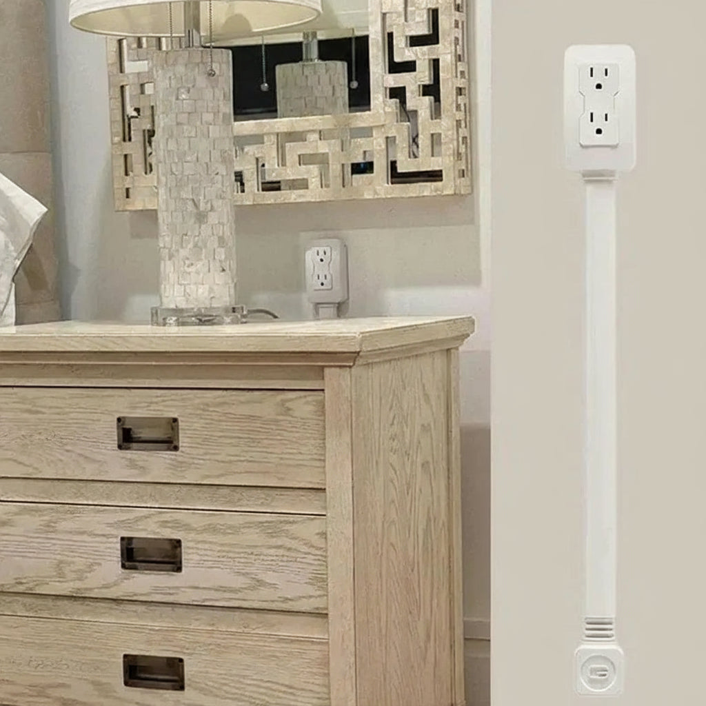 Electrical Outlet Extender 180° Rotating Adjustable Power Socket