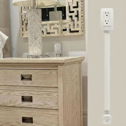 Electrical Outlet Extender 180° Rotating Adjustable Power Socket