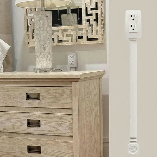 Electrical Outlet Extender 180° Rotating Adjustable Power Socket