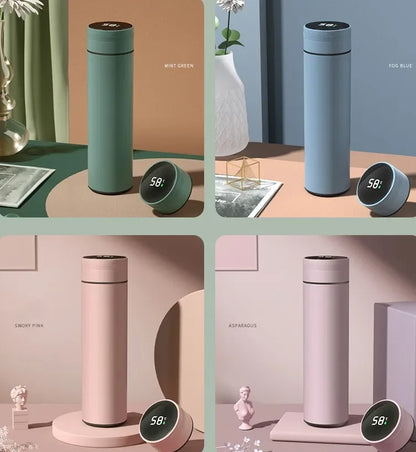 500ml Temperature Display Thermos Cup – Stainless Steel Vacuum Insulated Bottle