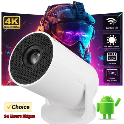 USAMR HY200 1080P Portable Projector – 270° Adjustable Mini Home Theater with Speaker & HDMI/USB Input