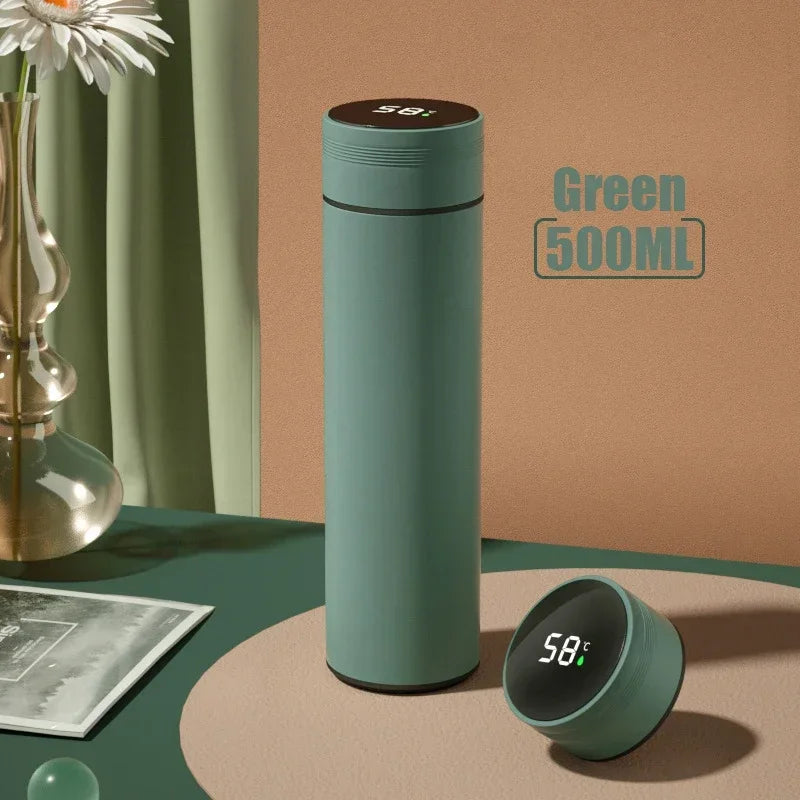 500ml Temperature Display Thermos Cup – Stainless Steel Vacuum Insulated Bottle