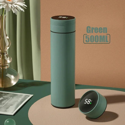 500ml Temperature Display Thermos Cup – Stainless Steel Vacuum Insulated Bottle