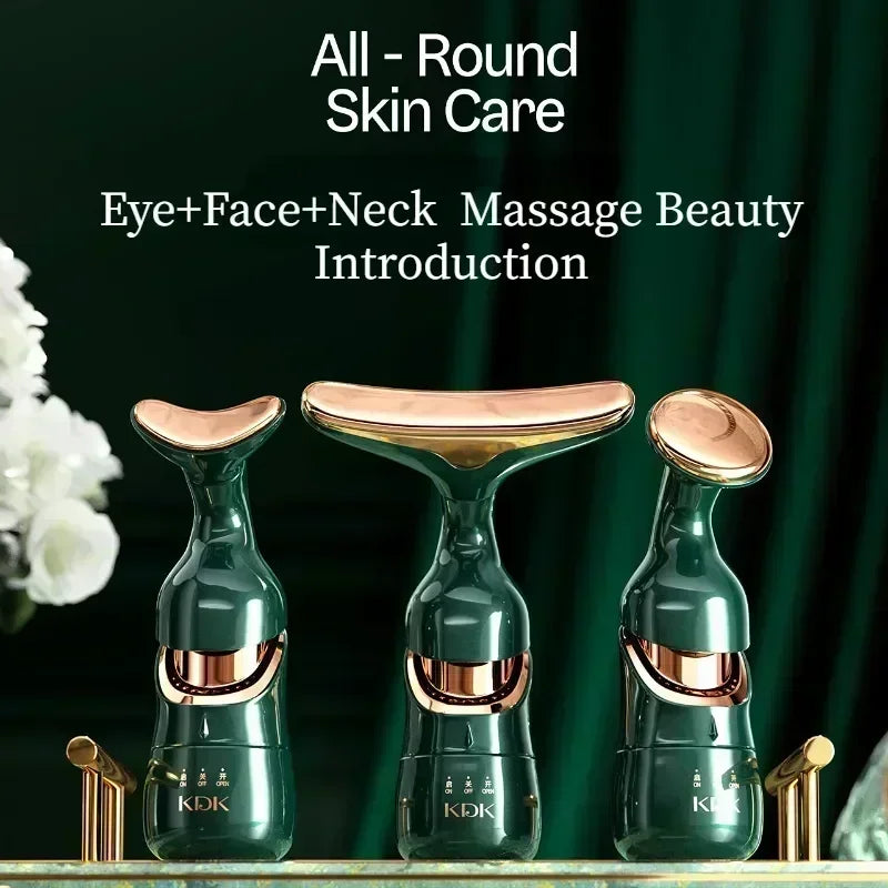 3 in 1 Facial Lifting Device Neck Facial Eye Massager for Anti Aging and Skin Tightening