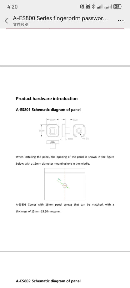 Biometric Fingerprint Cabinet Lock