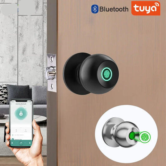 Biometric Fingerprint Smart Door Lock with Tuya App Control