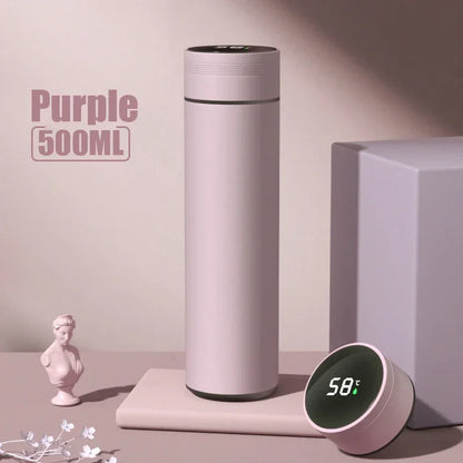 500ml Temperature Display Thermos Cup – Stainless Steel Vacuum Insulated Bottle