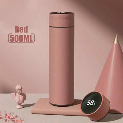 500ml Temperature Display Thermos Cup – Stainless Steel Vacuum Insulated Bottle