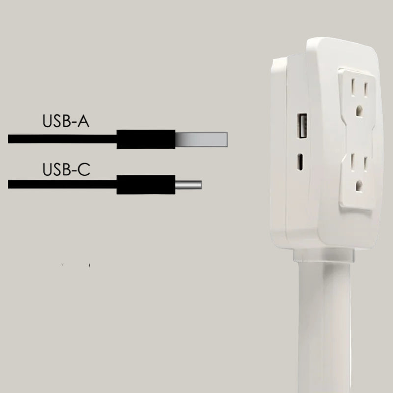 Electrical Outlet Extender 180° Rotating Adjustable Power Socket