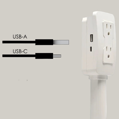 Electrical Outlet Extender 180° Rotating Adjustable Power Socket