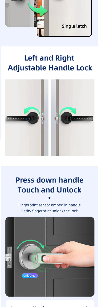 Tuya BLE Fingerprint Smart Door Lock