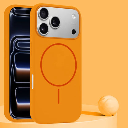 Luxury Liquid Silicone Magnetic Phone Case – Compatible with MagSafe Wireless Charging
