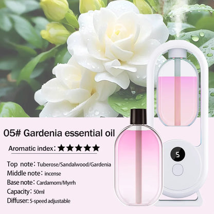 Rechargeable Portable Aroma Diffuser – Essential Oil Aromatherapy Machine with Timed Air Freshener Modes