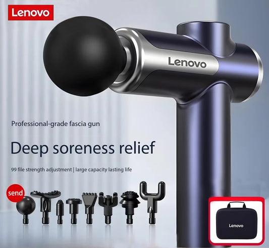 Lenovo Deep Tissue Massage Gun for Muscle Recovery and Relaxation