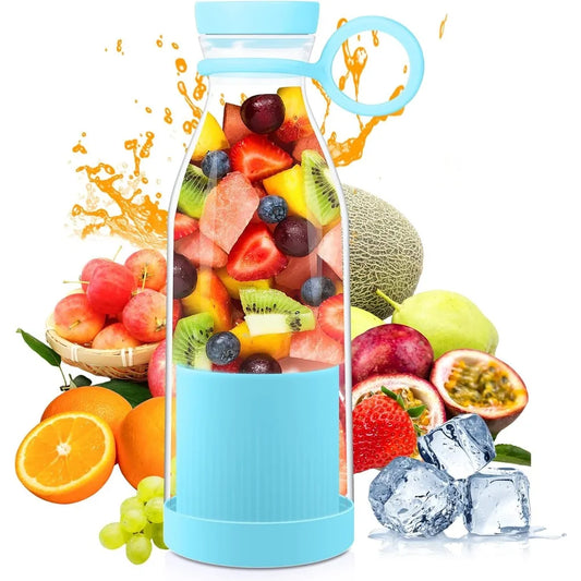 420ml Personal Portable Blender – USB Rechargeable Smoothie Maker with 6 Blades