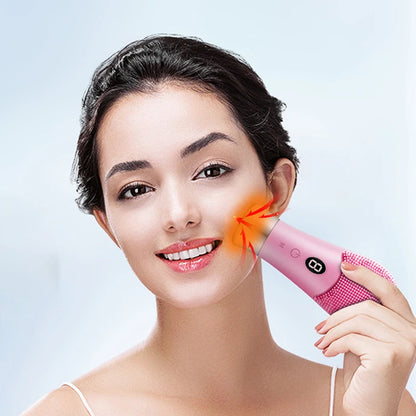 9 Gear Electric Ultrasonic Skin Sonic Scrubber Facial Brush Cleaner High Frequency Vibration Face Silicone Rechargeable