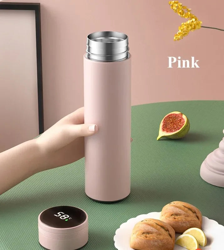 500ml Temperature Display Thermos Cup – Stainless Steel Vacuum Insulated Bottle