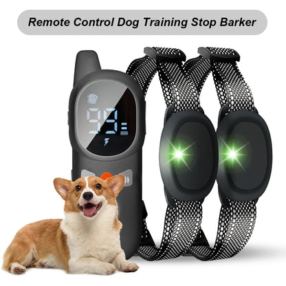 Electric Dog Training Collar – Waterproof E-Collar with Remote Control, Sound, Vibration, and Static Modes