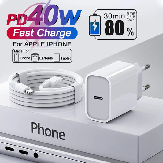 40W Type C Fast Charger for iPhone
