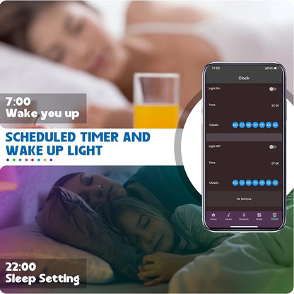 RGB LED Strip Lights – Flexible Room Lighting with App and Remote Control