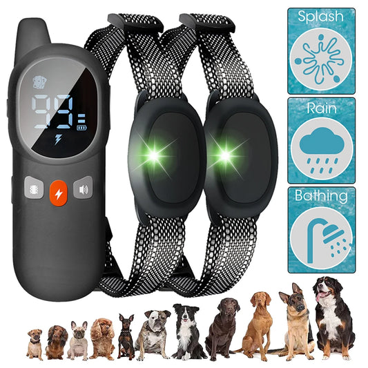 Electric Dog Training Collar – Waterproof E-Collar with Remote Control, Sound, Vibration, and Static Modes