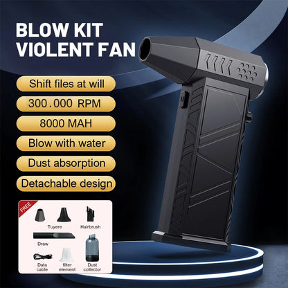 X9 Turbo Jet Fan – 300,000 RPM Brushless Air Blower & Vacuum Cleaner