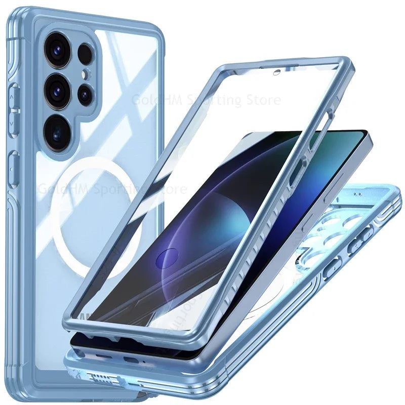 360° Full Body Hybrid Armor Case for Samsung Galaxy