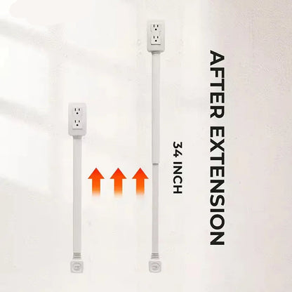 Electrical Outlet Extender 180° Rotating Adjustable Power Socket