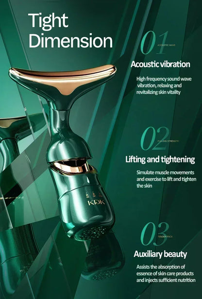 3 in 1 Facial Lifting Device Neck Facial Eye Massager for Anti Aging and Skin Tightening