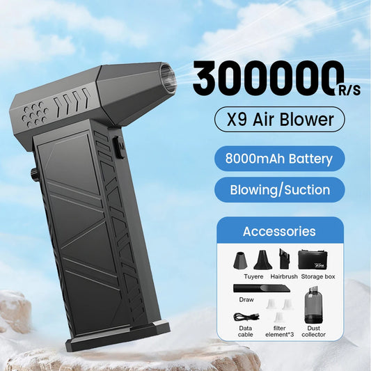 X9 Turbo Jet Fan – 300,000 RPM Brushless Air Blower & Vacuum Cleaner
