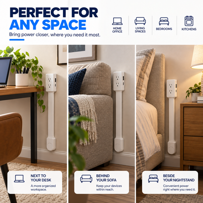 FlexCharge 180° Outlet Extender