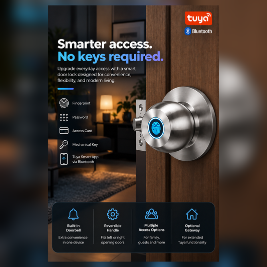 Tuya Biometric Fingerprint Smart Door Lock